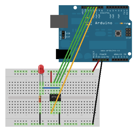 TALLER DE PROGRAMACIÓN DE MICROCONTROLADORES ATTINY project image